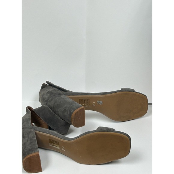Jeffrey Campbell Holvey Women's 7.5 Sandals Gray Block Heel Ankle Strap Open Toe - Picture 11 of 13